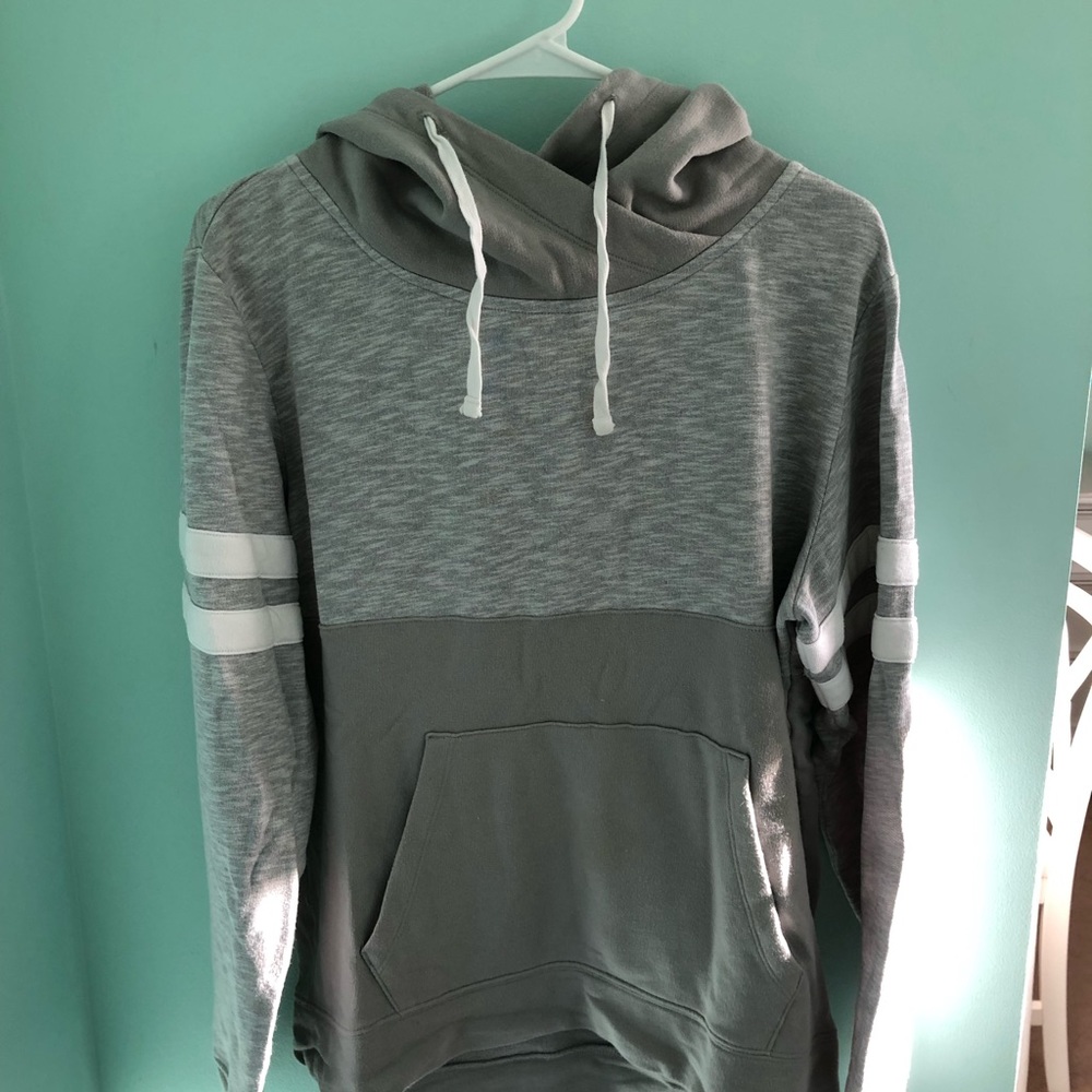 Grey PINK Hoodie